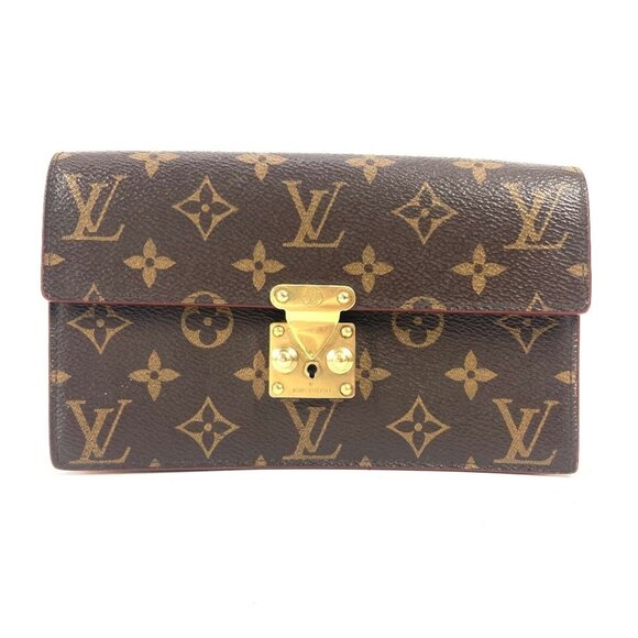 LOUIS VUITTON Brown Monogram Canvas Pouch - Picture 1 of 16